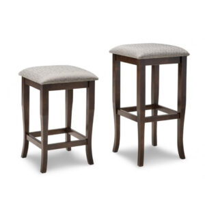 solid wood with fabric seat yorkshire backless stool for counter or bar