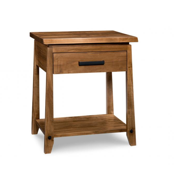 handstone furniture pemberton night stand with 1 drawer and open shelf