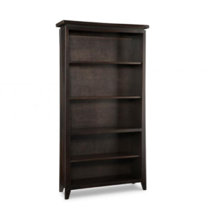 solid wood, canadian made pemberton bookcase with adjustable shelves