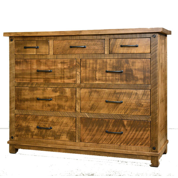 canadian made adirondack dresser with 9 dovetailed drawers