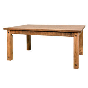 solid rustic wood adirondack dining table with 4 solid legs