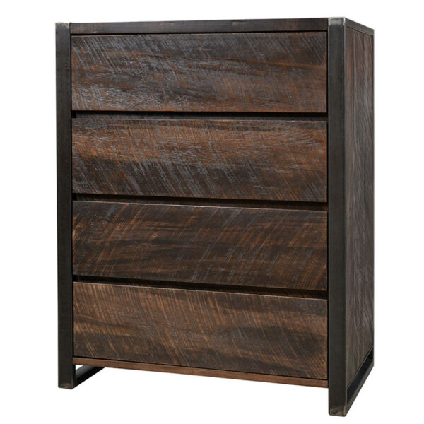 solid wood canadian made carson chest with rustic finishing