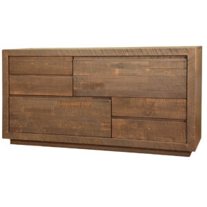 ruff sawn maple solid wood greystone dresser in custom drawer layout