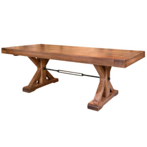 solid rustic maple shore table with distress wood top by ruff sawn