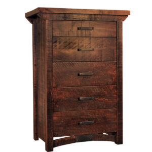 made in canada rustic carlisle chest of drawers with custom rustic wood finishing