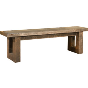 modern rustic wood modelli live edge bench