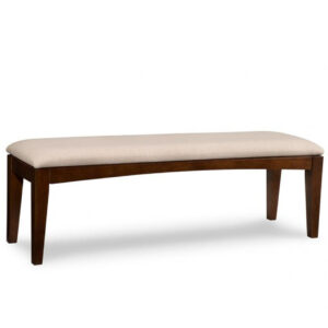 custom built catalina bench with fabric seat for dining table