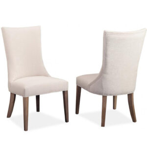 canadian made monticello upholstered chair for dining table with solid wood legs
