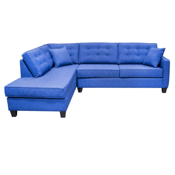 our best selling lincoln sectional shown with condo sofa and corner chaise seating