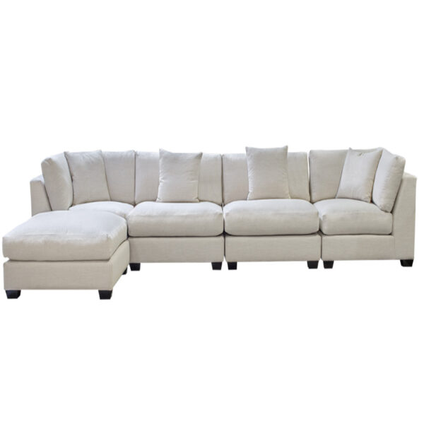 long sofa layout shown from the modular sectional from elite sofa designs
