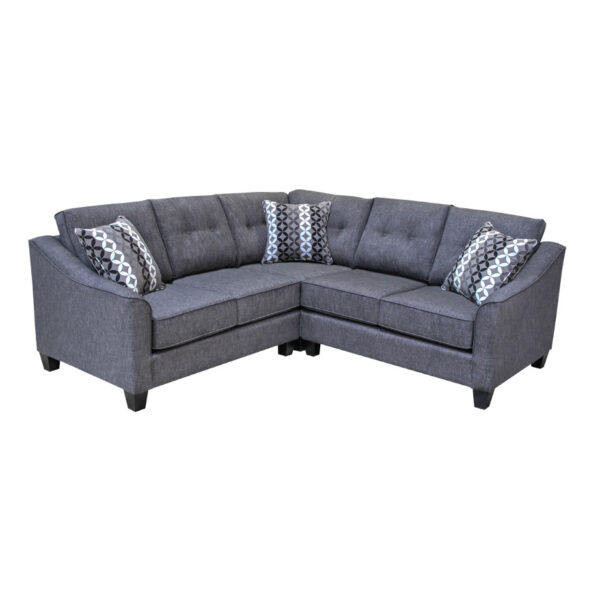 elite sofa designs cambie sectional with modern tufted back and sloped arms