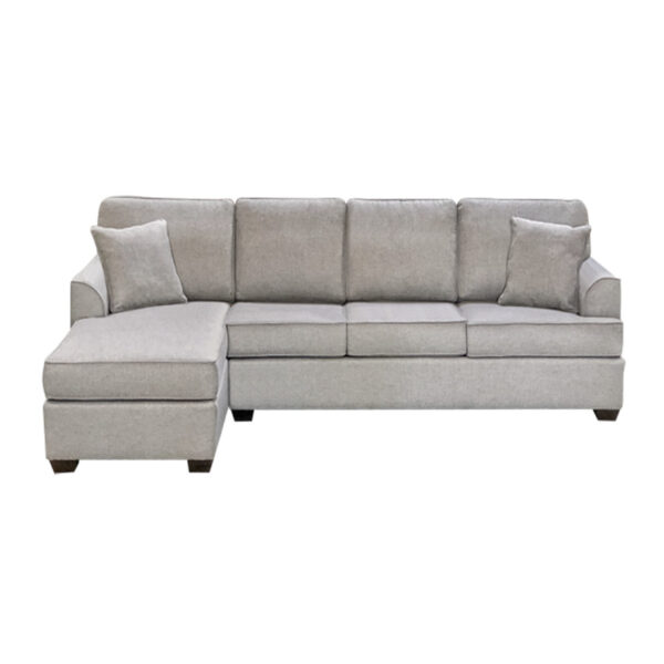 denver sectional is shown with a full sofa and extra chaise seat