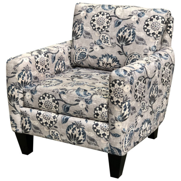 clean and modern hamilton chair in custom fabric