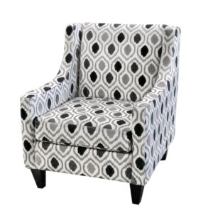 elite sofa designs modern leo accent chair in custom patterned fabric