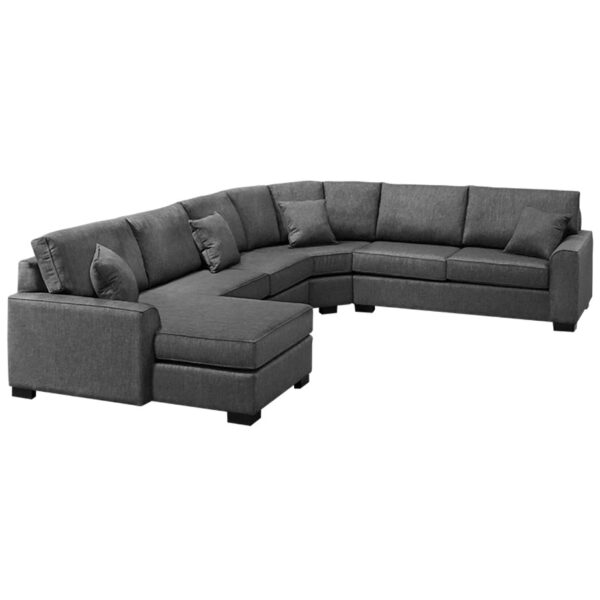 u shaped moberly sectional in custom large layout