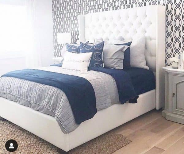 elit designs panama king tufted fabric bed