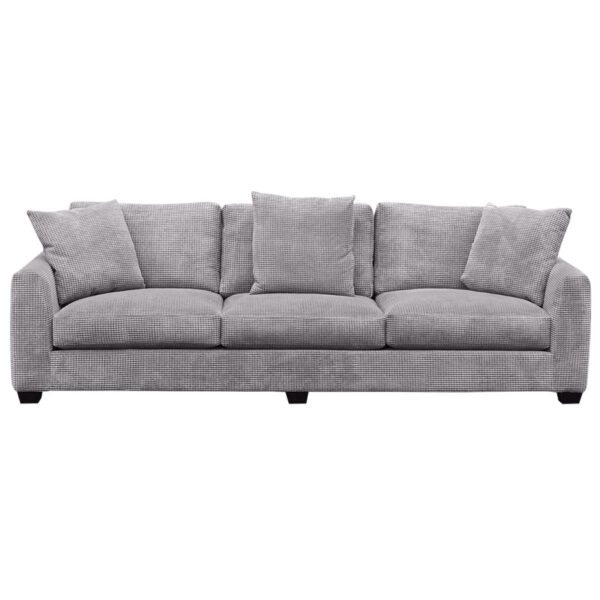 canadian made oneil long sofa in cozy and durable soft fabric
