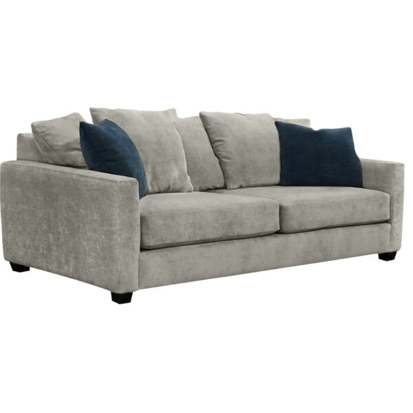 modern and cozy the bay sofa with loose back pillows