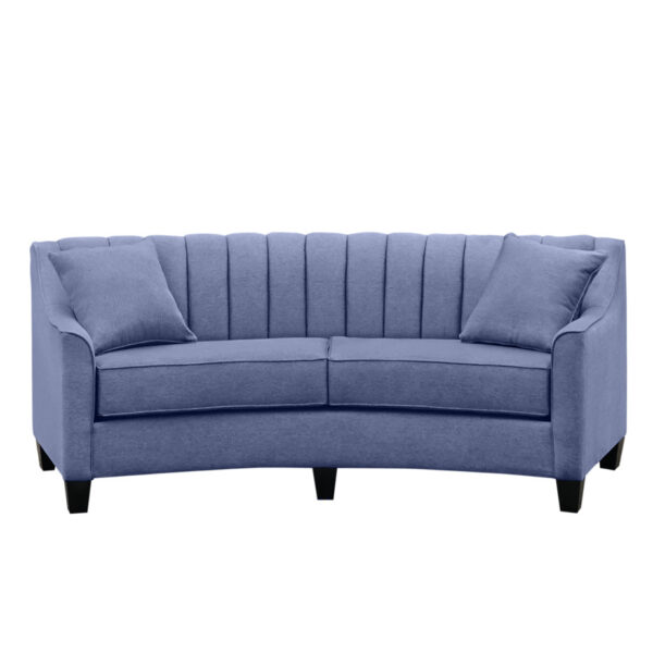 canadian made chanel curved sofa with custom curved back