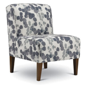 best home furnishings armless rolan slip chair in modern custom fabric