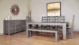 rustic dining room furniture, rustic table, solid wood table, canadian made table, modern farmhouse, edmonton furniture stores,