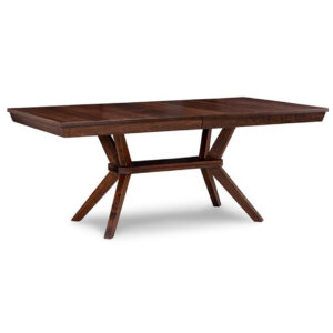 handstone tribeca trestle table in solid wood with rustic distressed finishing