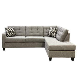 custom layout deville sectional with tufted back in durable comfy fabric
