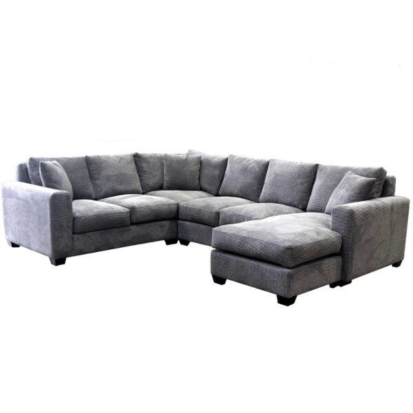 memories sectional with feather filled seating shown with chaise