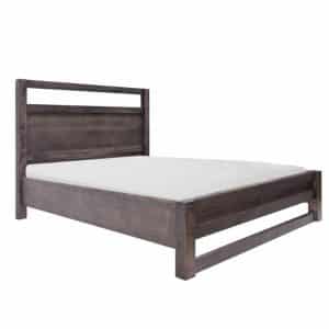 canadian made edgecomb bed in king size with open headboard