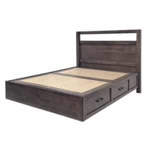 edgecomb solid wood storage bed that is canadian made