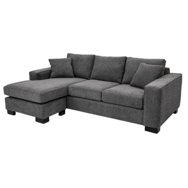 modern track arm alexis sectional with chaise seat