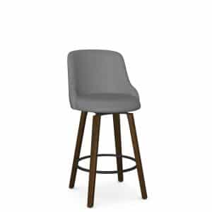 custom fabric option on diaz swivel stool for kitchen counter