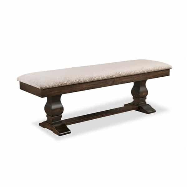 canadian made upholstered seat cumberland dining table bench