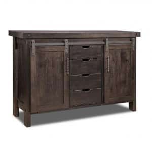 bestselling rustic farmhouse rafters barn door console cabinet in solid rustic maple