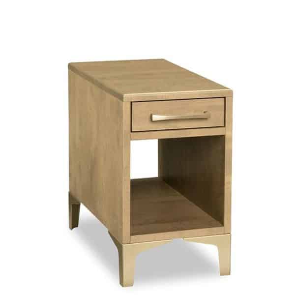 laguna chairside table in solid wood