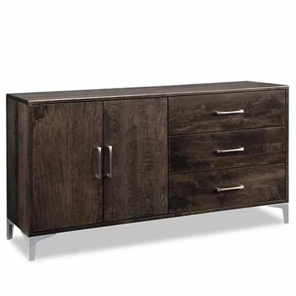 canadian made laguna small sideboard with metal accents
