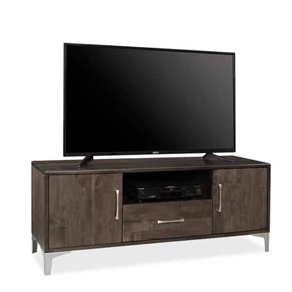 canadian made modern solid wood laguna tv console