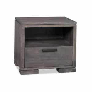 Kenova 1 Dr Night Stand in solid maple wood, made in canada by handstone furniture