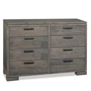 Kenova Dresser in solid rustic maple with distressed finishing