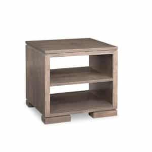 modern style Kenova End Table with open shelves in solid wood