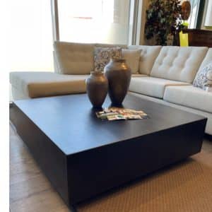 Rustic Faux Beam Coffee Table