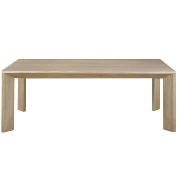 Cayman Table in solid modern wood with angled legs