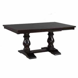 Charleston Trestle Table is made in canada from solid wood in custom sizes