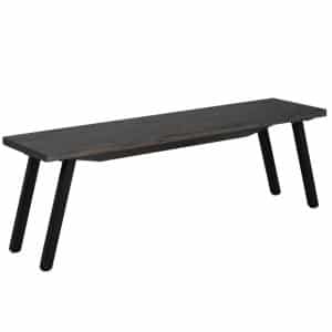 modern Kustavi Dining Bench with solid wood top