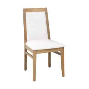 modern Monas Chair in solid wood and upholstery