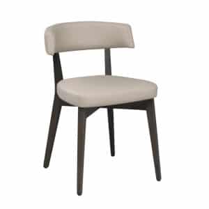 low back Myra Modern Dining Chair in solid wood