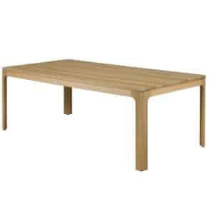 solid wood Naasko Dining Table with mid century modern design