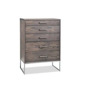 modern Electra Chest of Drawers in contemporary oak finishing