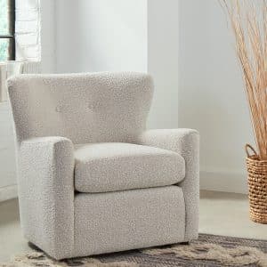 Casimere Club Chair has classic curves and a modern flair to be a beautiful accent chair