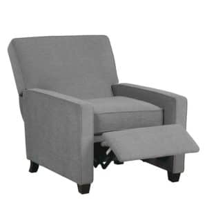Maple Recliner a traditional recliner with real wood legs giving it an accent chair look and feel by van gogh designs